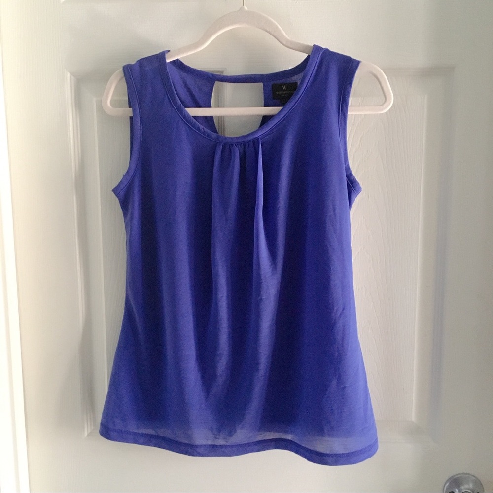 Worthington gorgeous purple sleeveless blouse